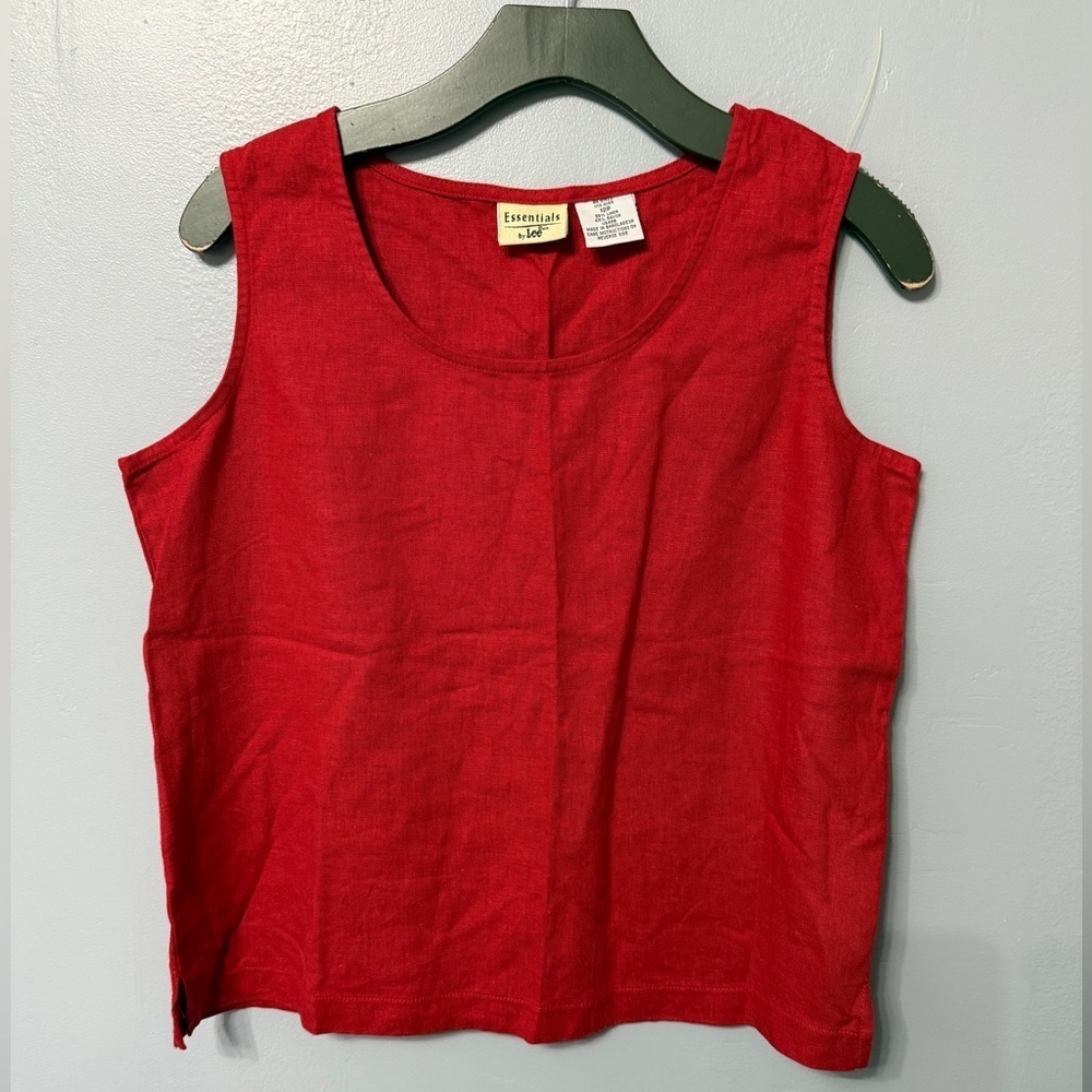 #1) Essentials Women's Bold Red Tank Top